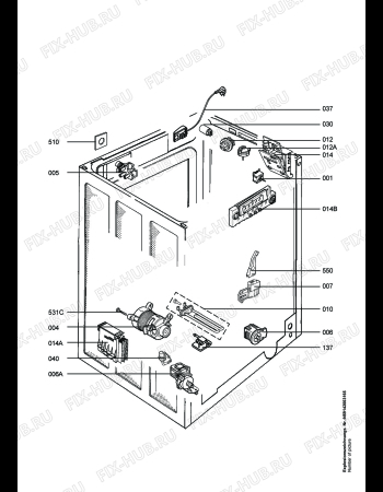 Взрыв-схема стиральной машины Aeg Electrolux LAV88819 - Схема узла Electrical equipment 268